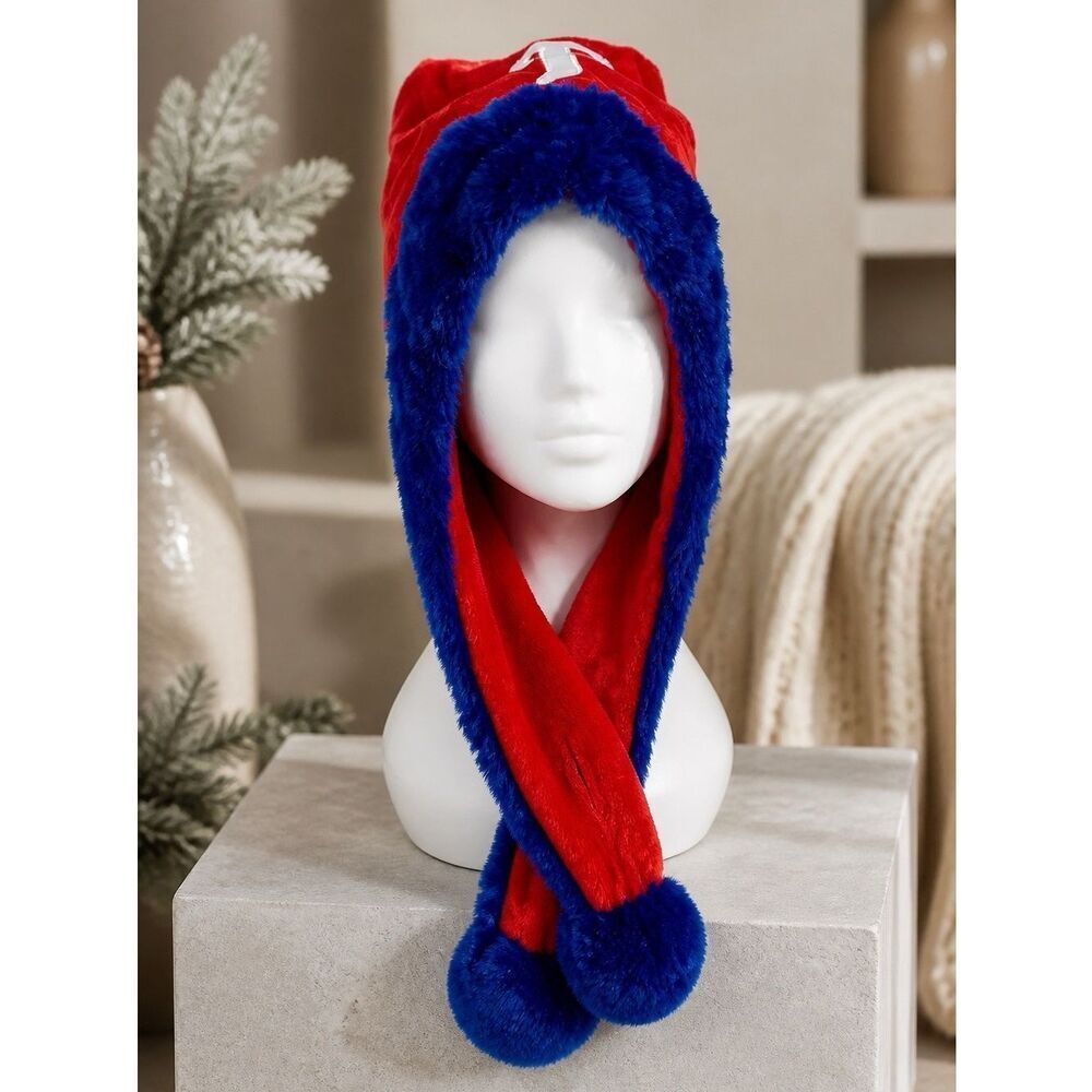 Philadelphia Phillies Red and Blue Faux Fur Lined Hat